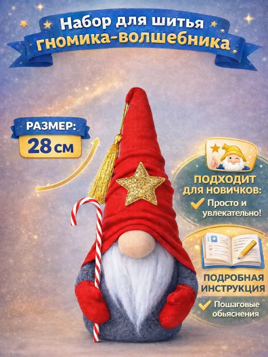 Набор для шитья игрушки - гном Мерлин