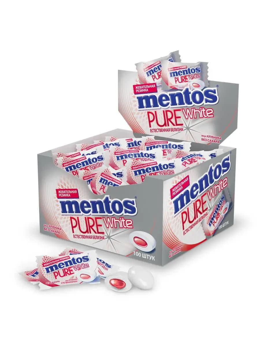 Жевательная резинка Клубника,моно,100 шт