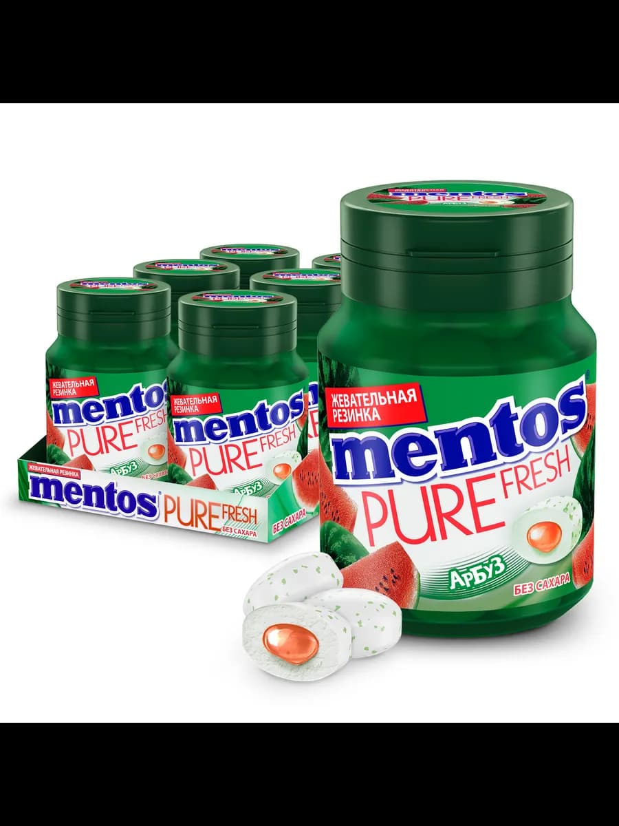 Жевательная резинка Pure Fresh Арбуз, 6 шт по 54 г