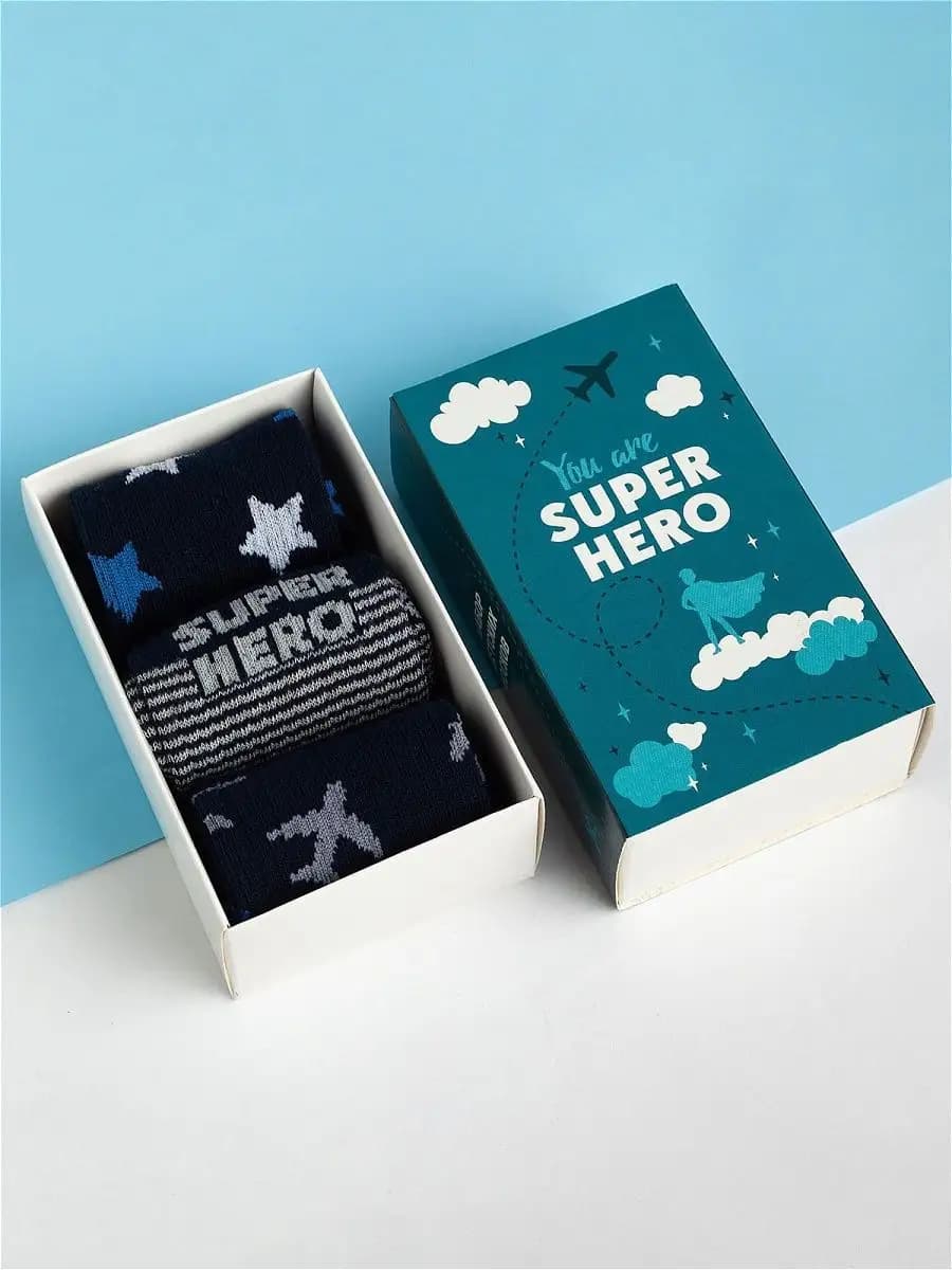 Набор высоких детских носков из 3 пар