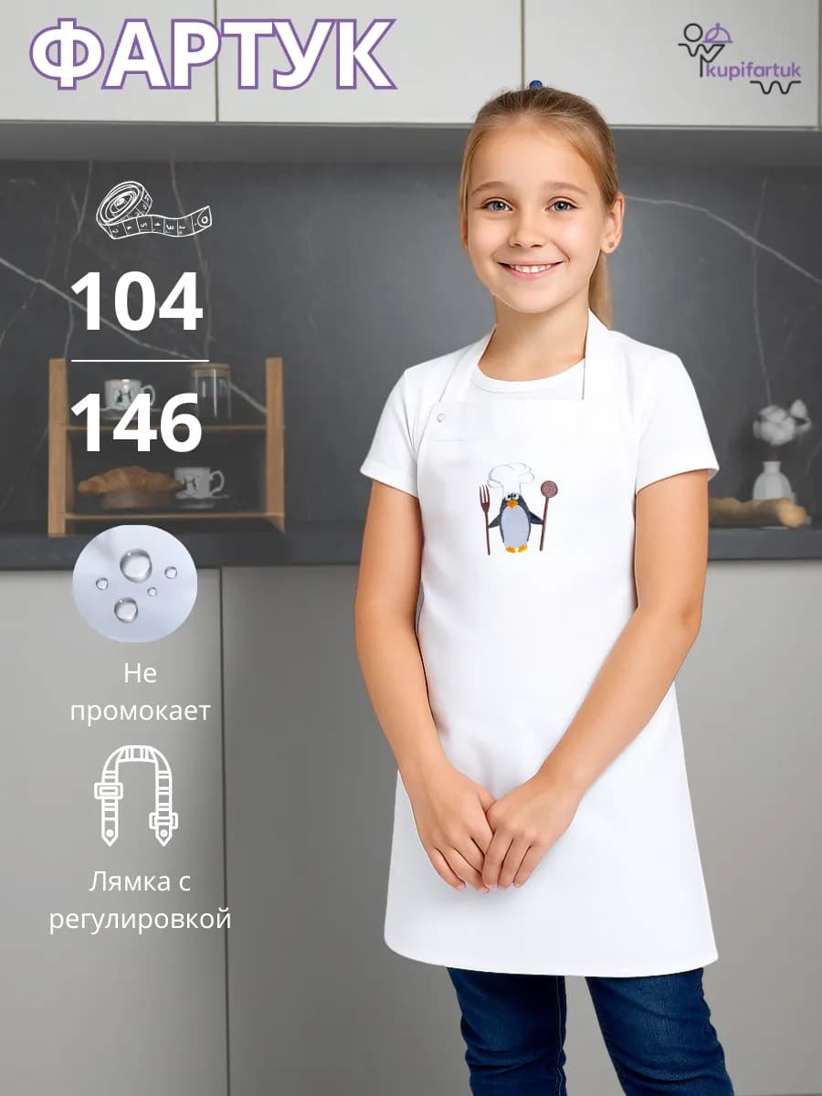 Фартук детский для трудов школьный
