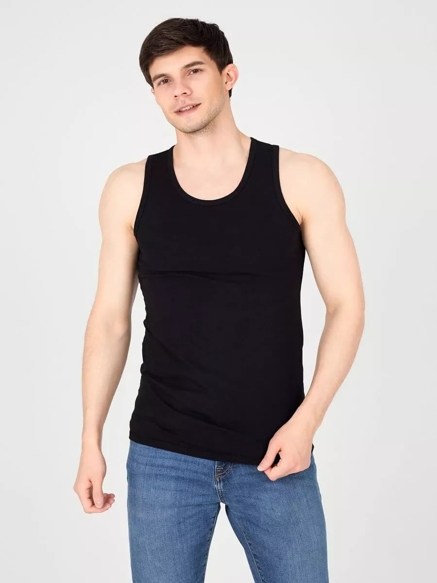 Майка бельевая хлопковая дышащая