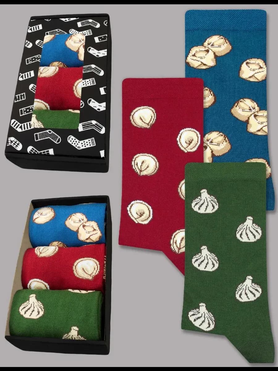 Высокие прикольные носки с принтом и рисунком набор 3 пары