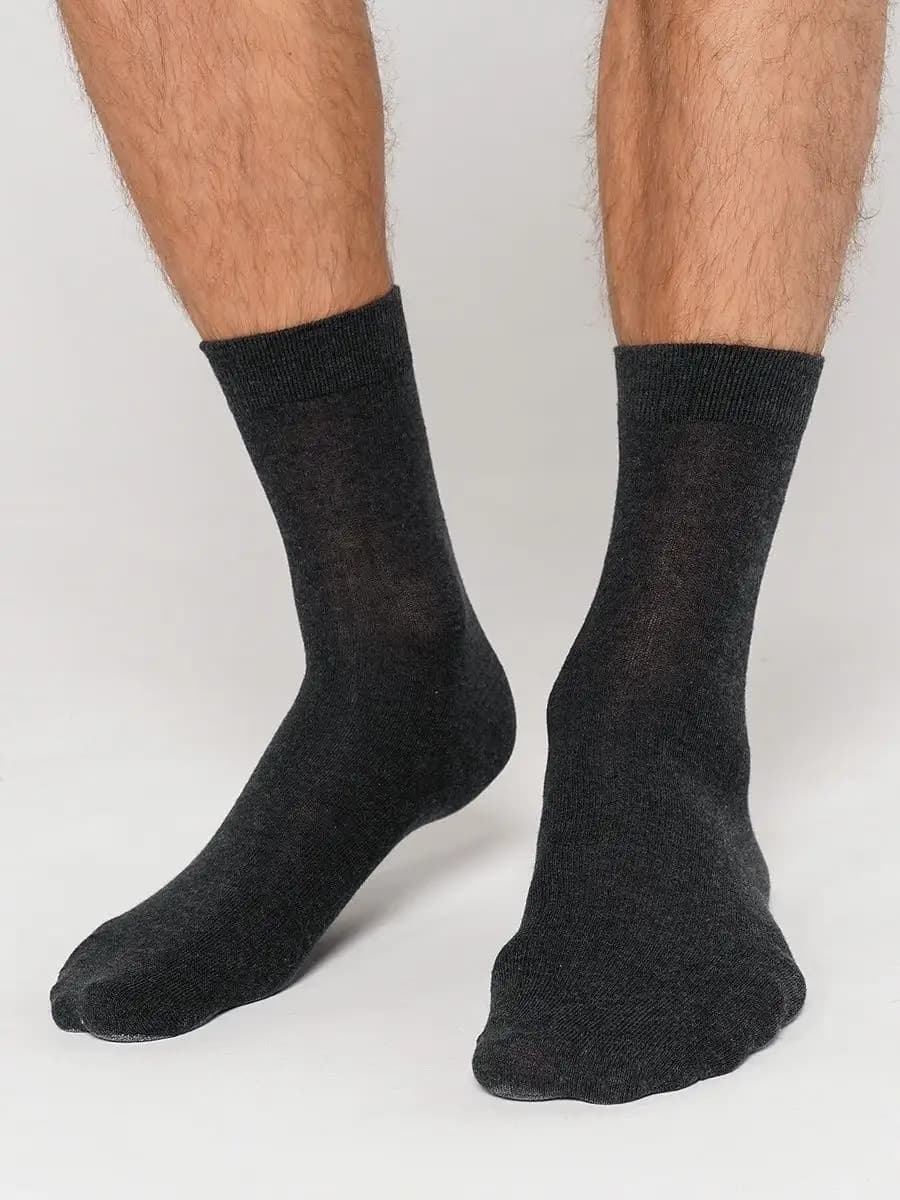 Однотонные высокие носки - 3 пары