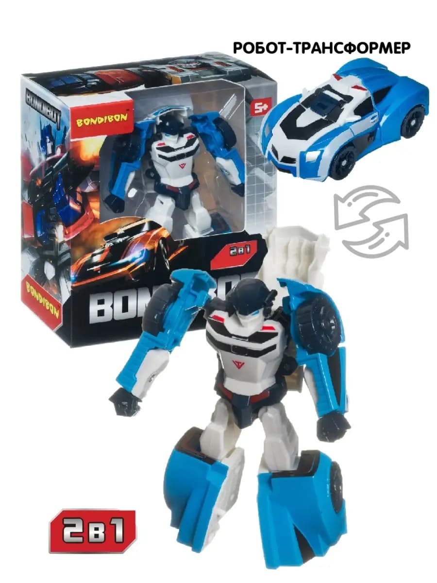 Робот трансформер полицейская машина 2 в 1 игрушка детская