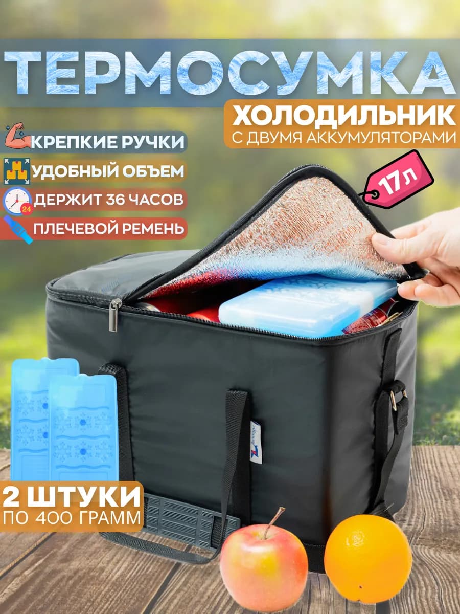 Сумка холодильник термосумка с хладоэлементами