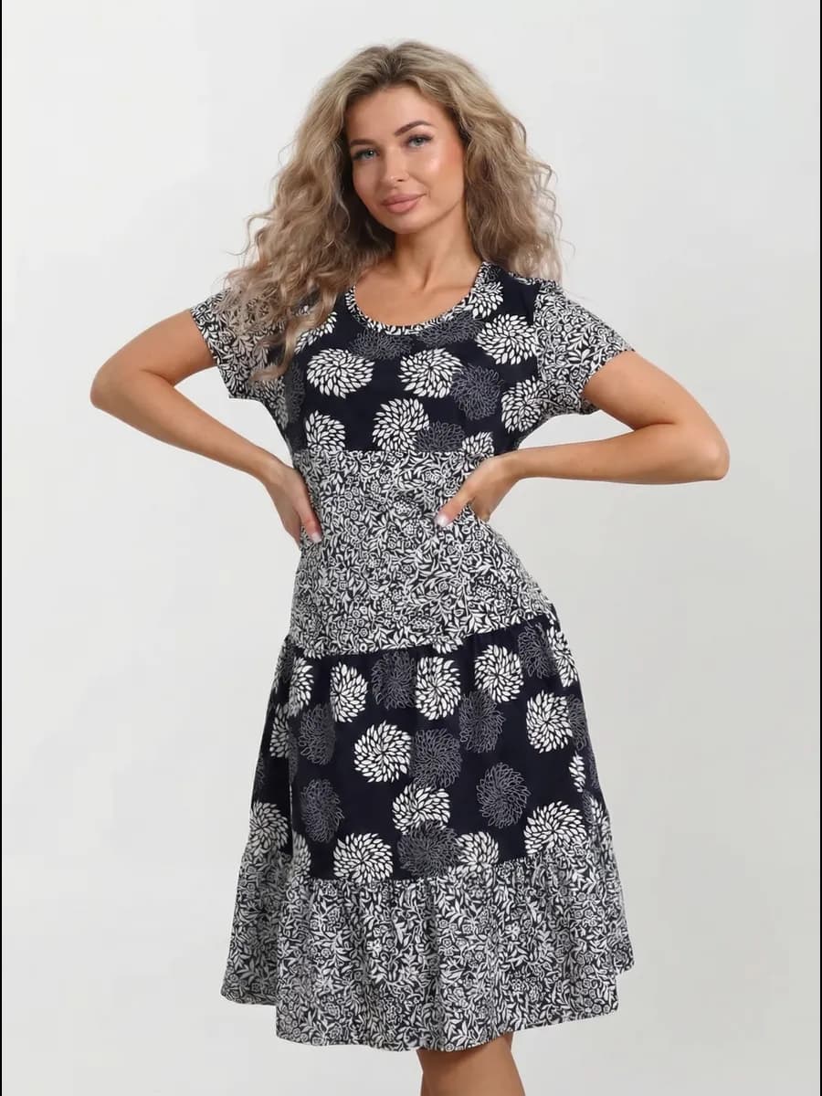 Платье домашнее больших размеров летнее