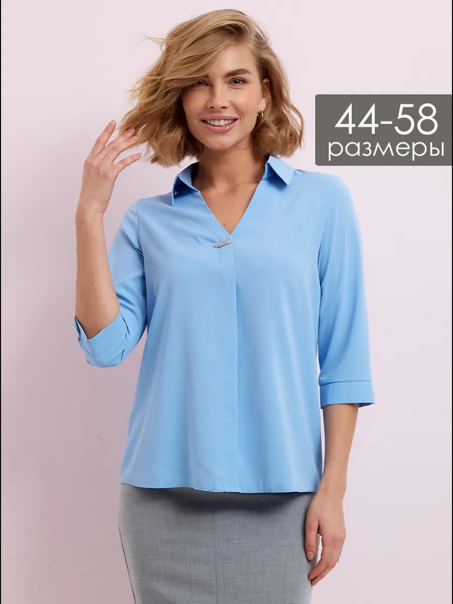 Блузка нарядная офисная больших размеров