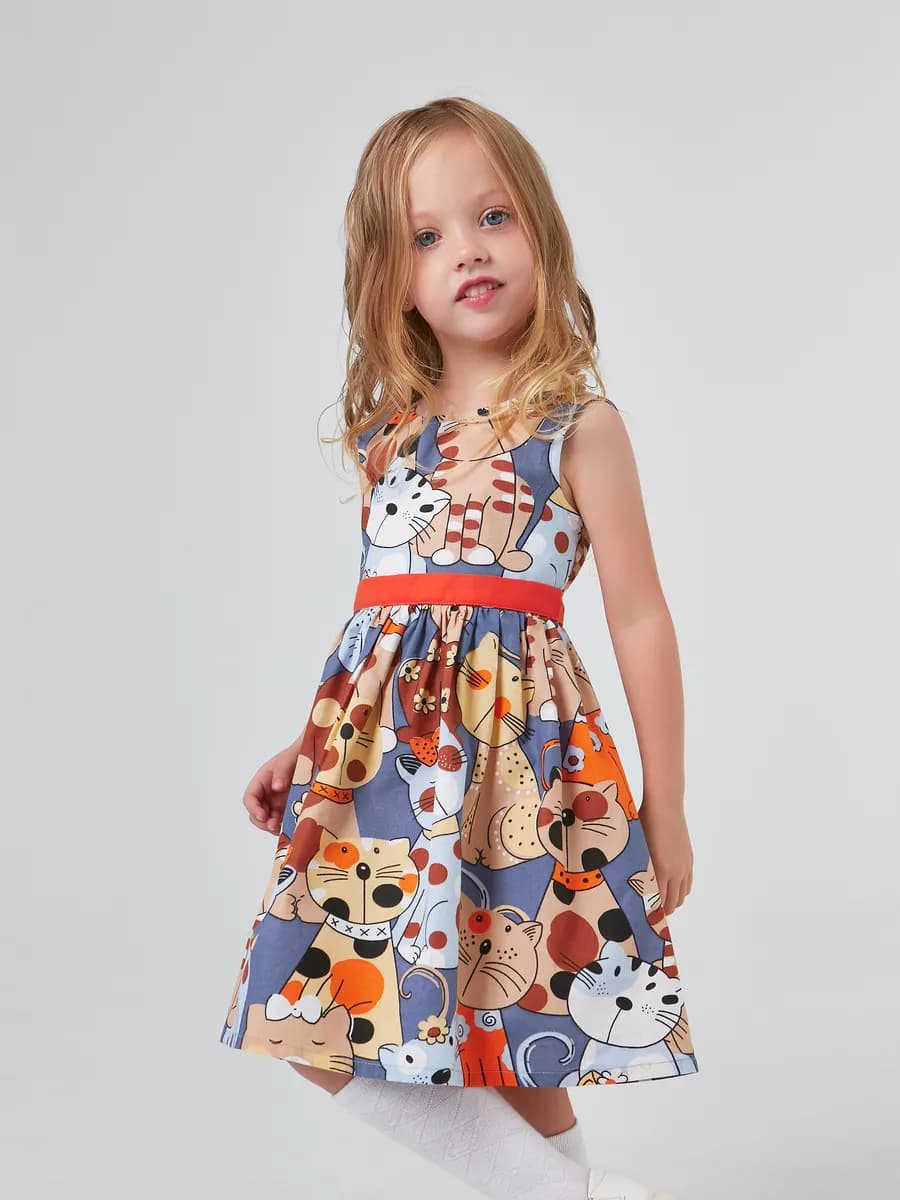 Платье детское нарядное хлопок для садика