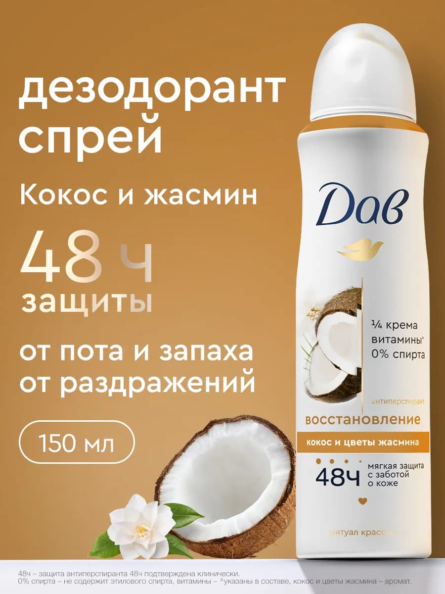 Дезодорант женский спрей от пота Восстановление 150 мл