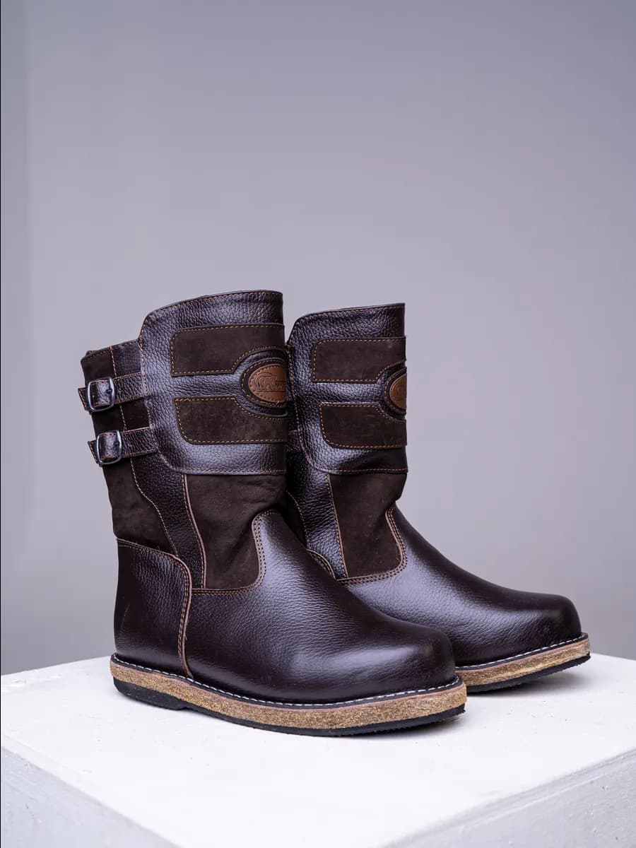 Сапоги натуральные монгольские ботинки