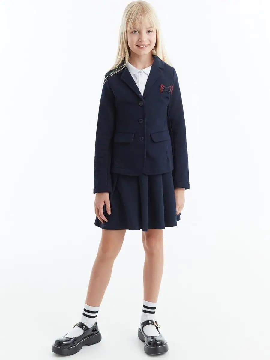 Жакет в школу трикотажный