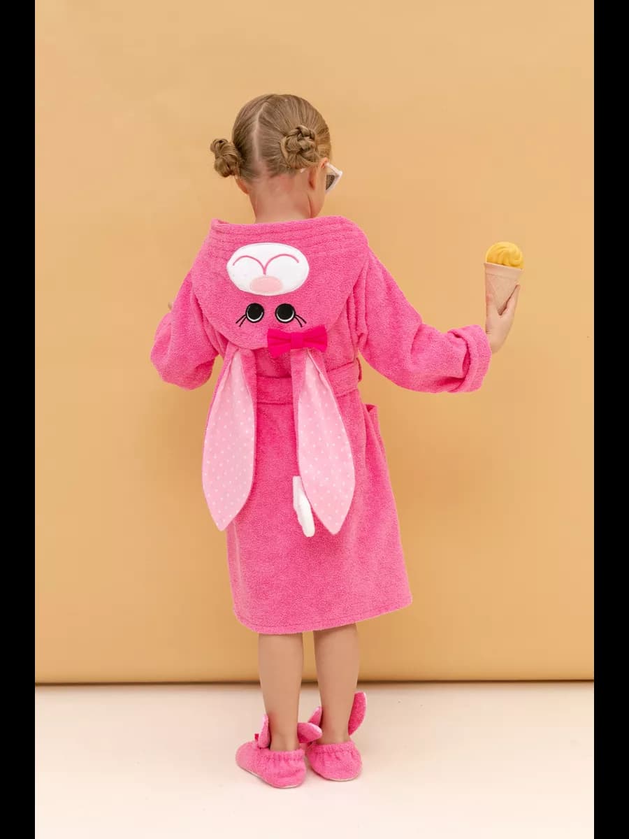 Халат махровый с капюшоном Заяц