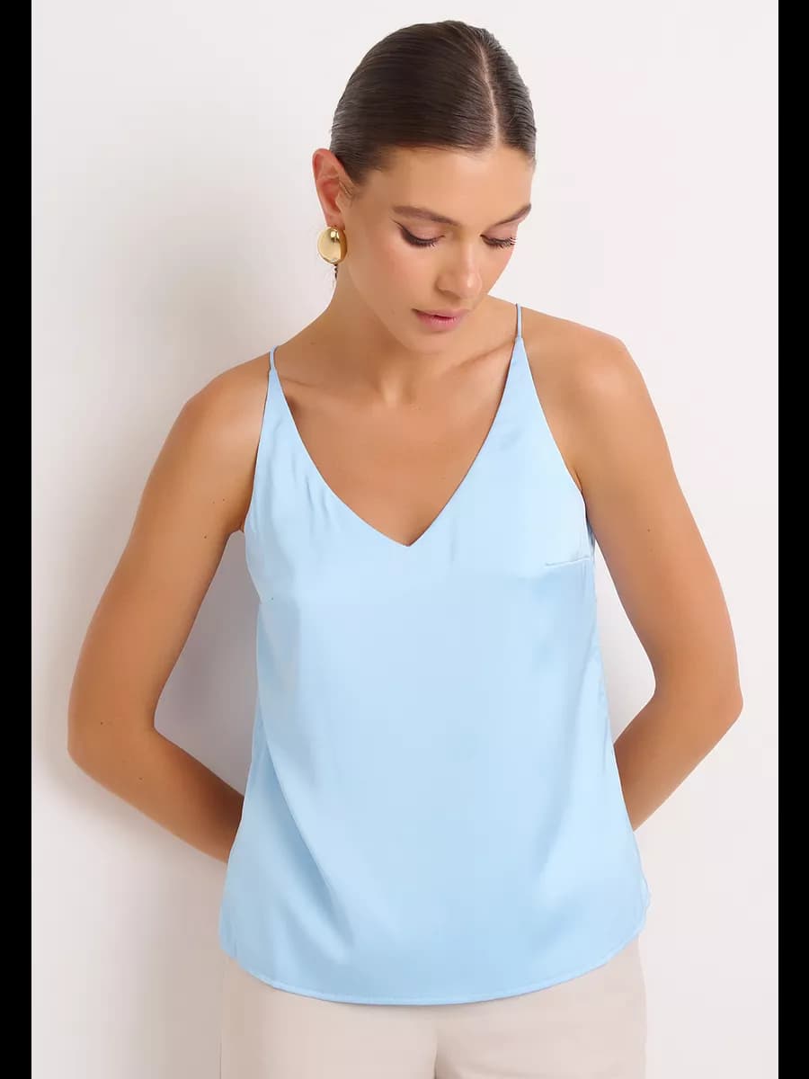 Вечерний топ шелковый под пиджак