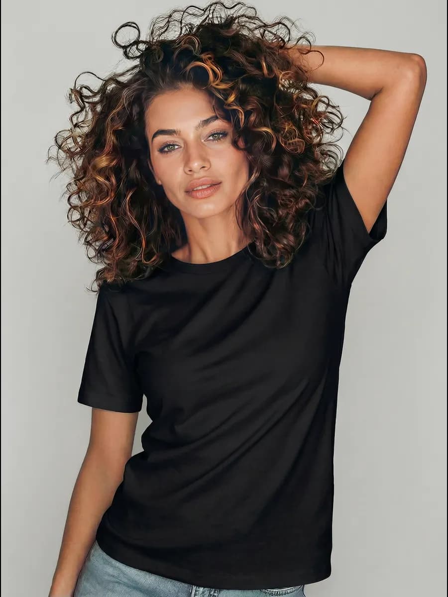 Футболка базовая однотонная хлопок