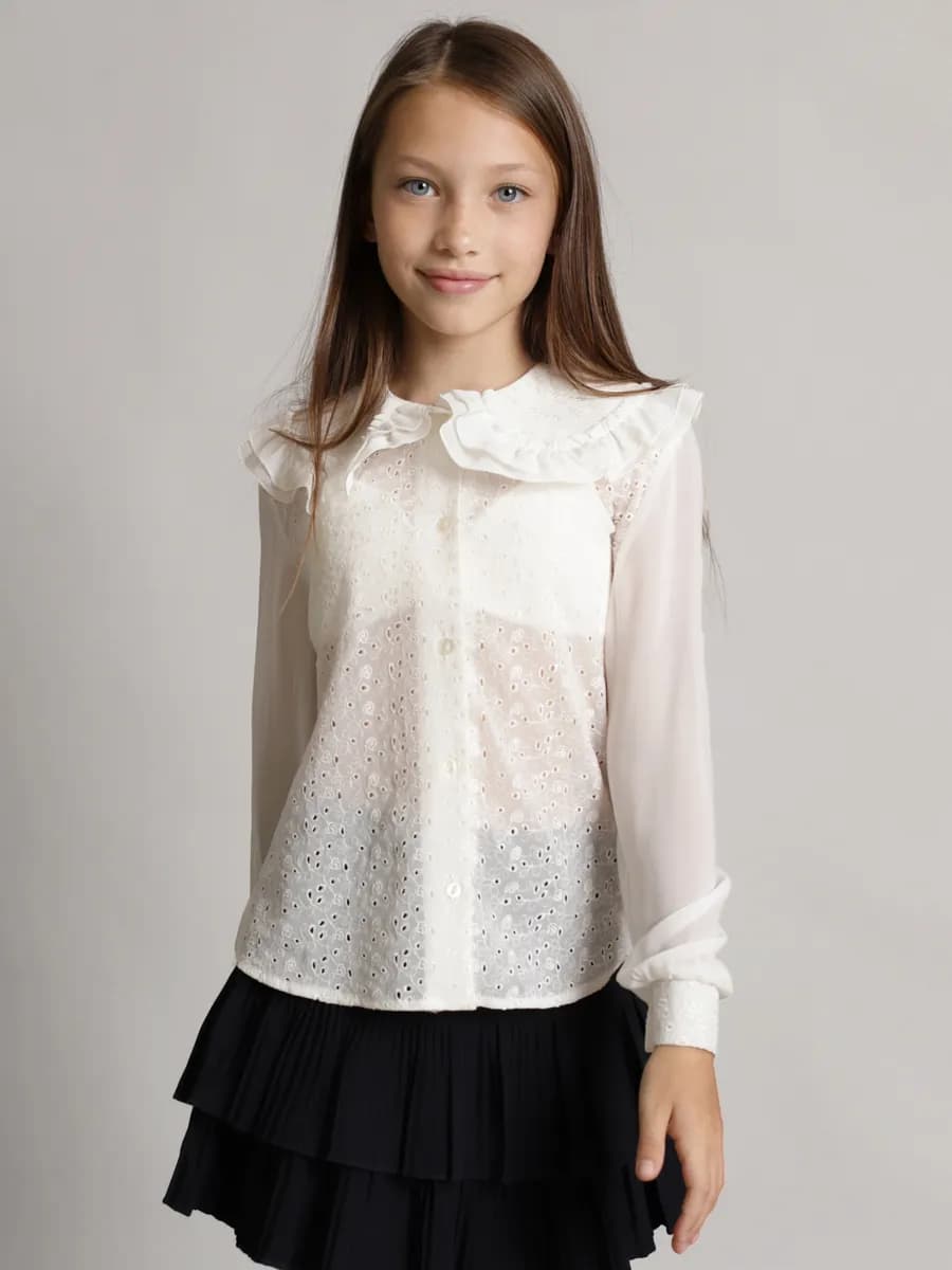 Блузка школьная шитье