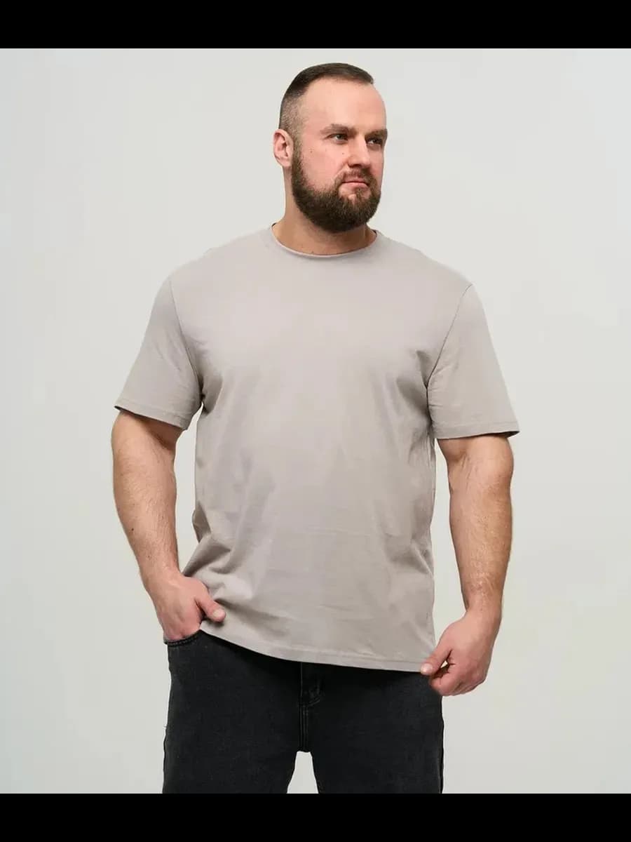 Футболка однотонная больших размеров