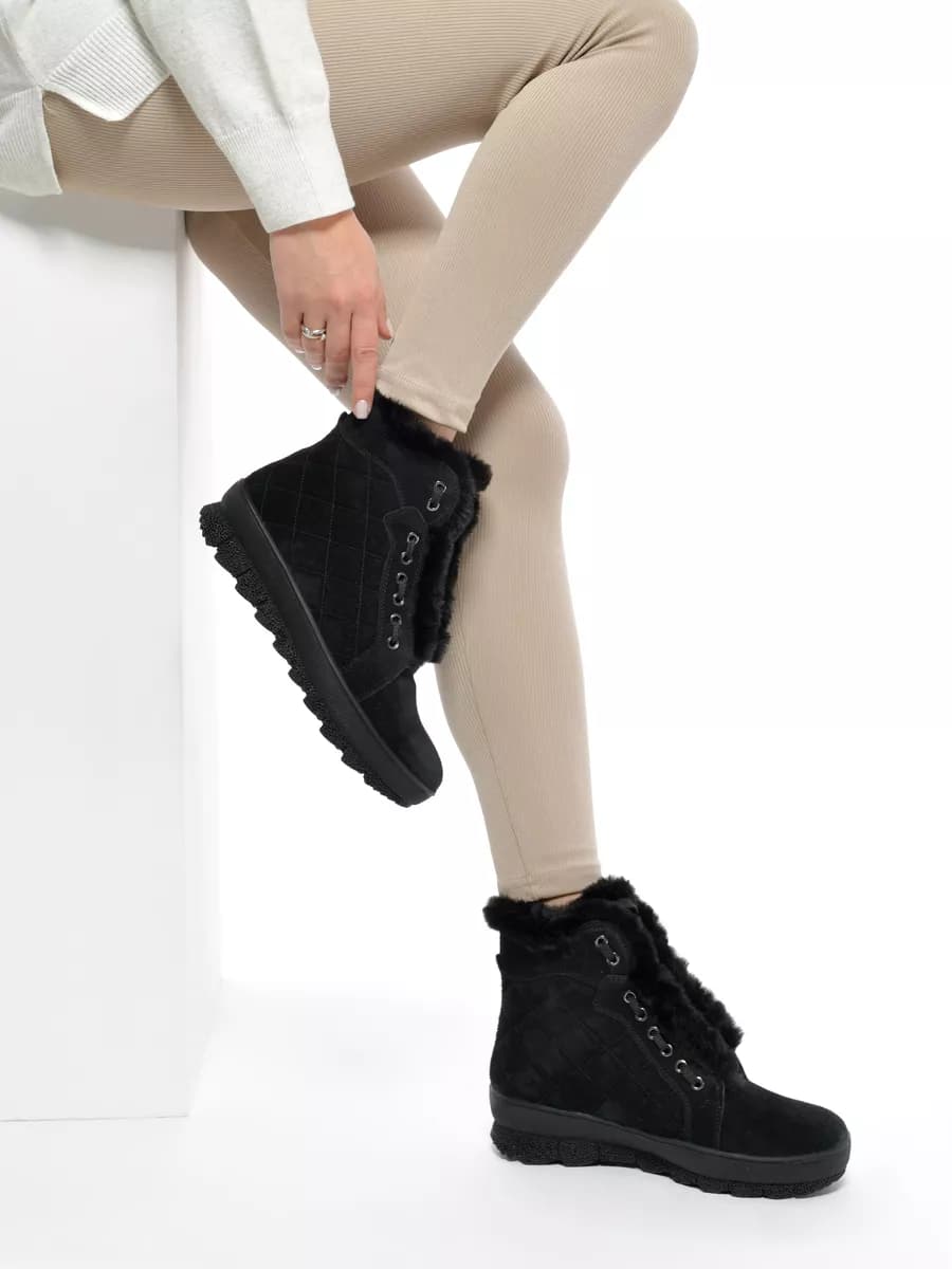 Ботинки зимние натуральный велюр