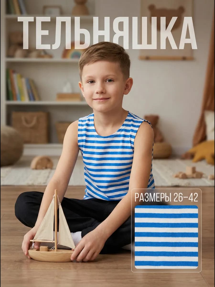 Майка тельняшка в полоску детская ВДВ
