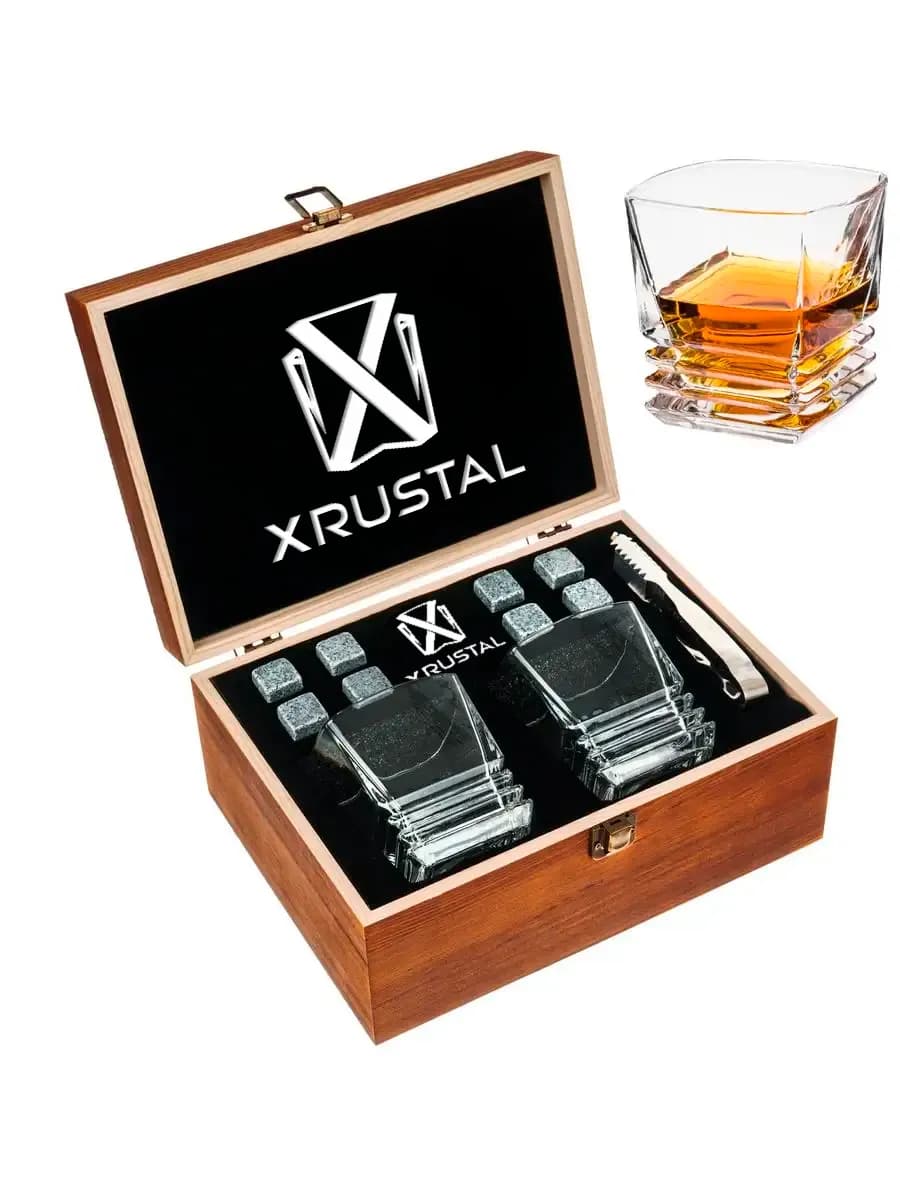 Подарочный набор бокалов для виски и вина 2 шт