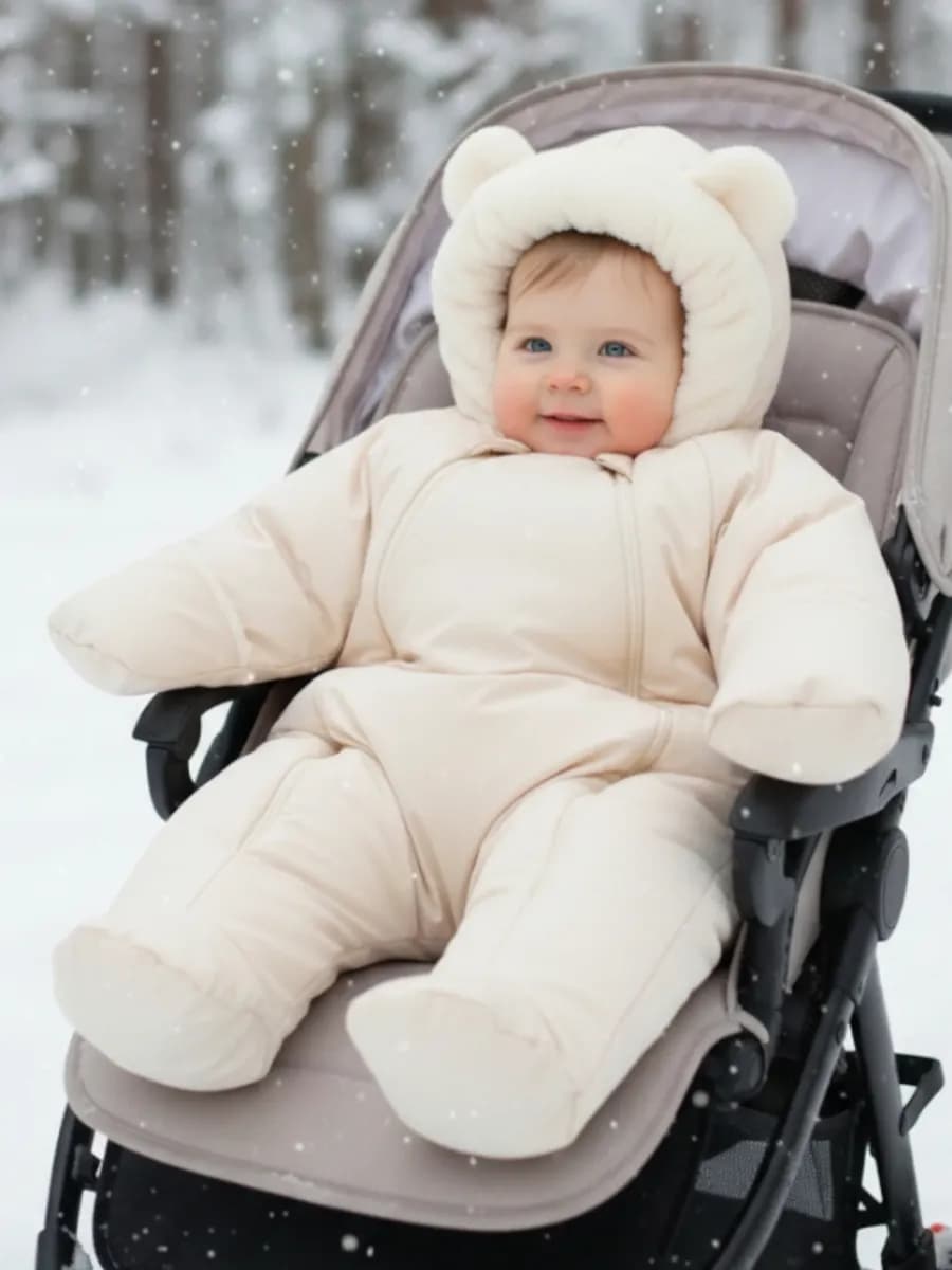 Зимний комбинезон для новорожденных