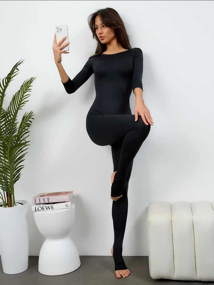 Комбинезон спортивный для танцев йоги аэройоги фитнеса