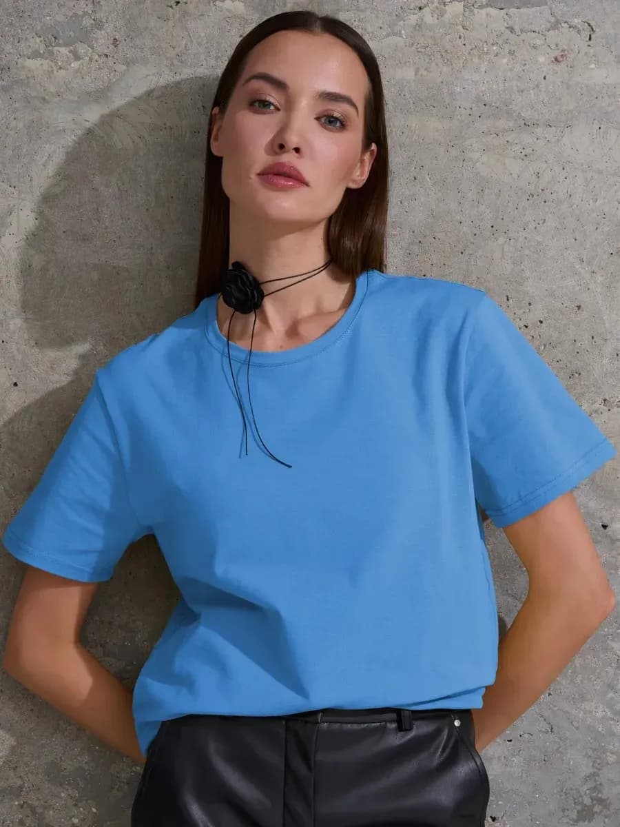 Футболка базовая прямого кроя