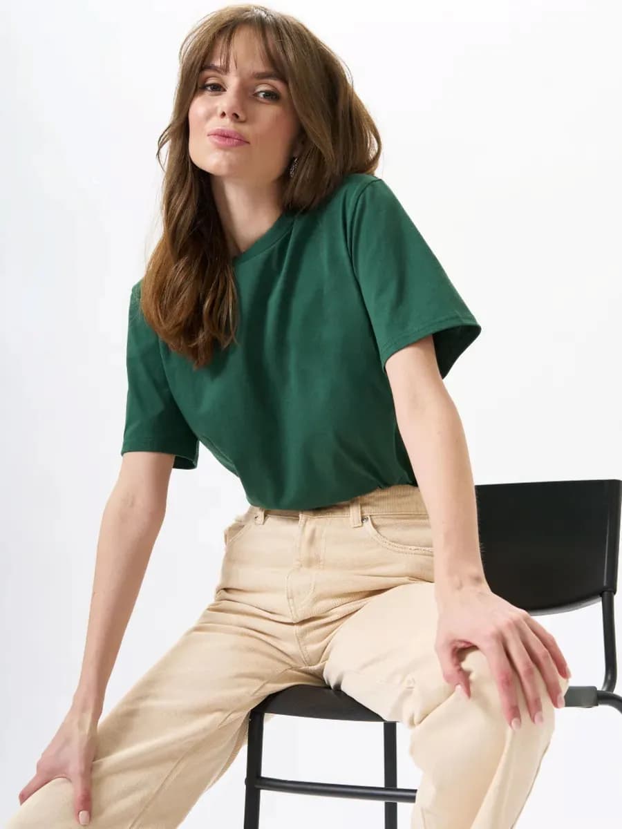 Футболка базовая прямого кроя