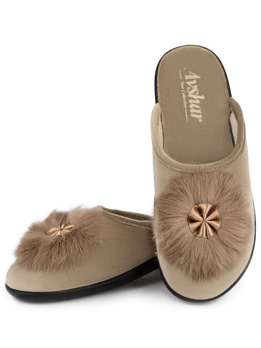 Тапочки домашние на танкетке