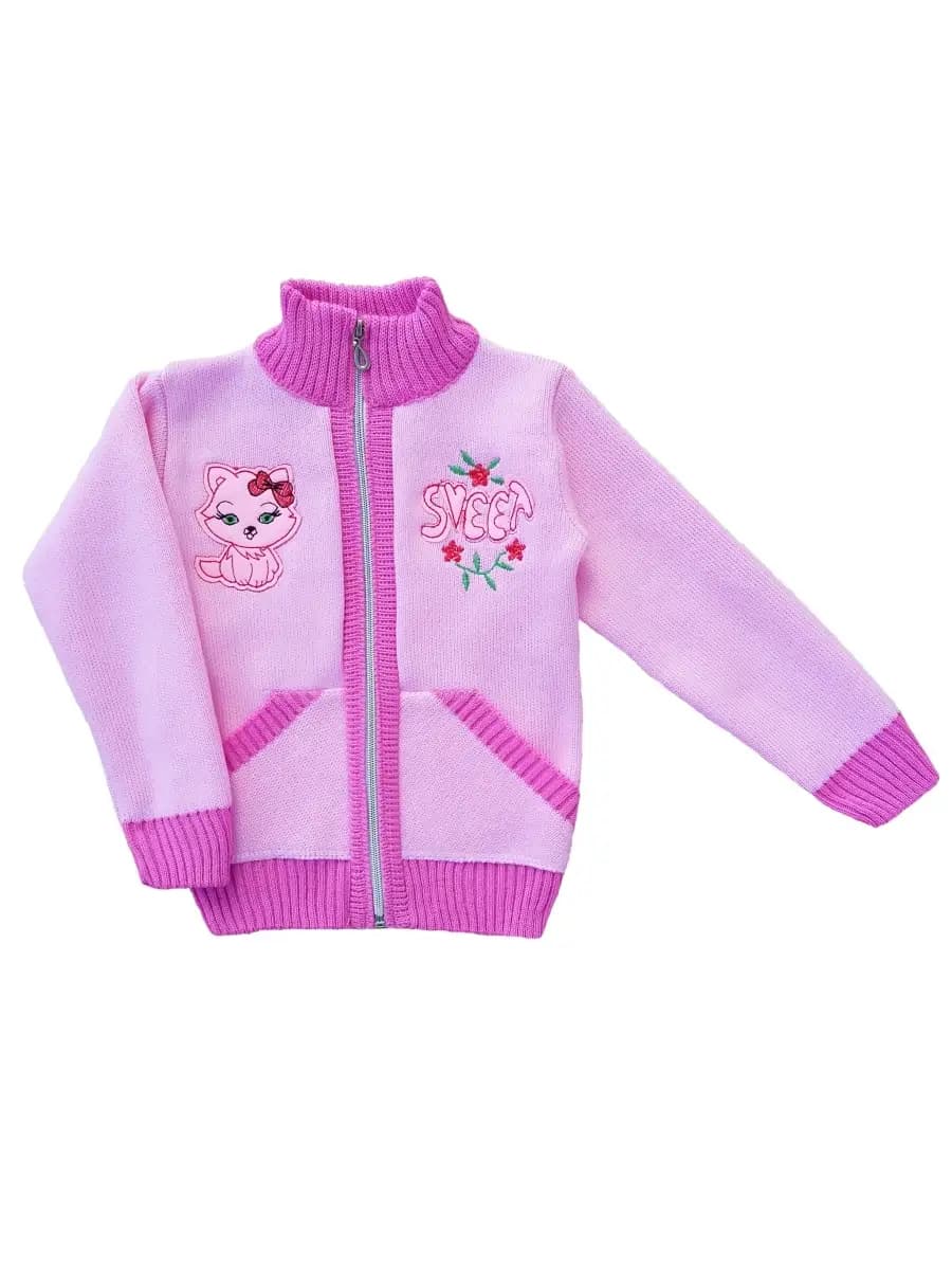 кофта на девочку на молнии