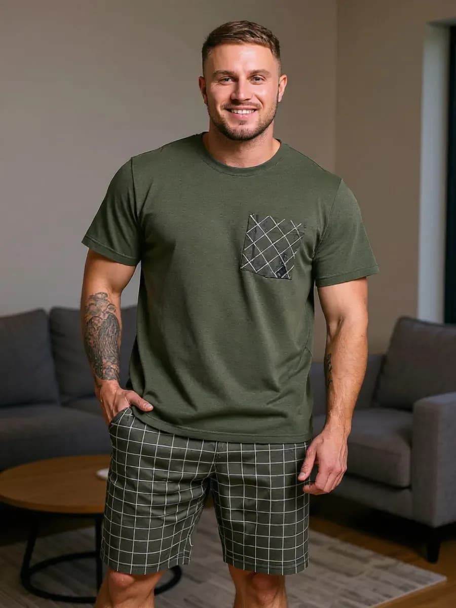 Костюм с шортами домашний летний пижама