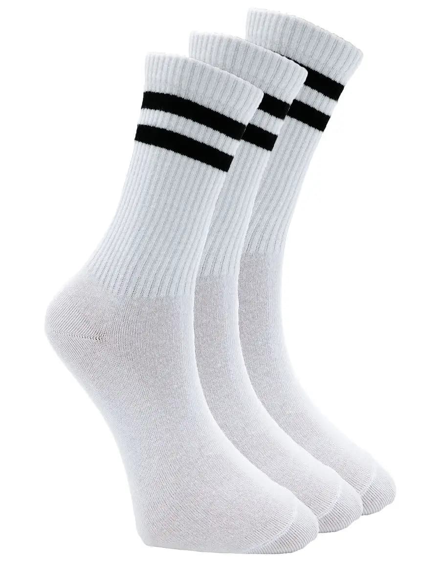Носки мужские набор 3 пары, высокие, однотонные, спортивные