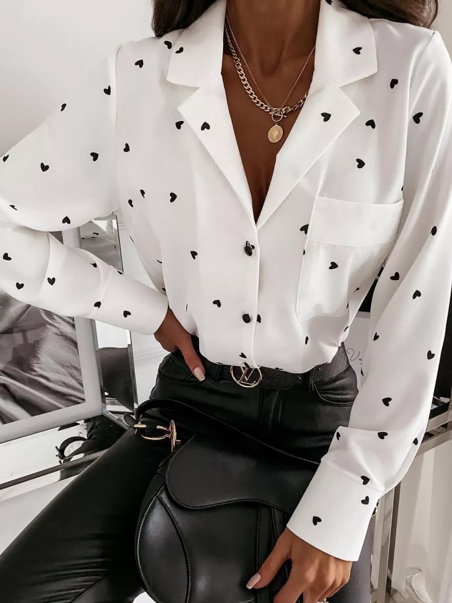 Блузка рубашка офисная оверсайз нарядная