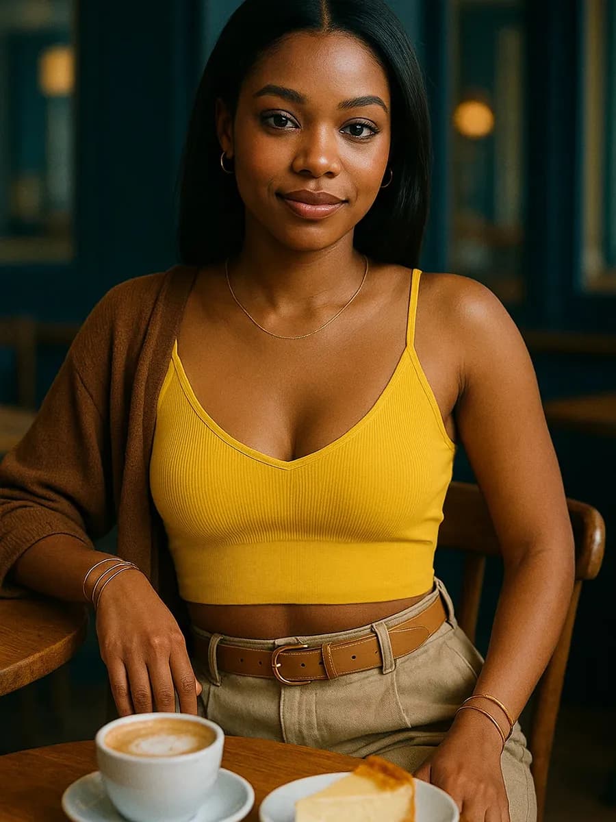 Топ на бретелях в спортивном стиле в рубчик