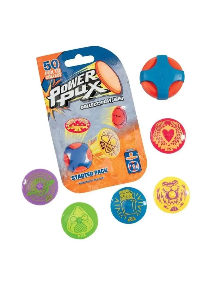 Игровой набор Прыгающие фишки-флипы Power Pux, 5 шт