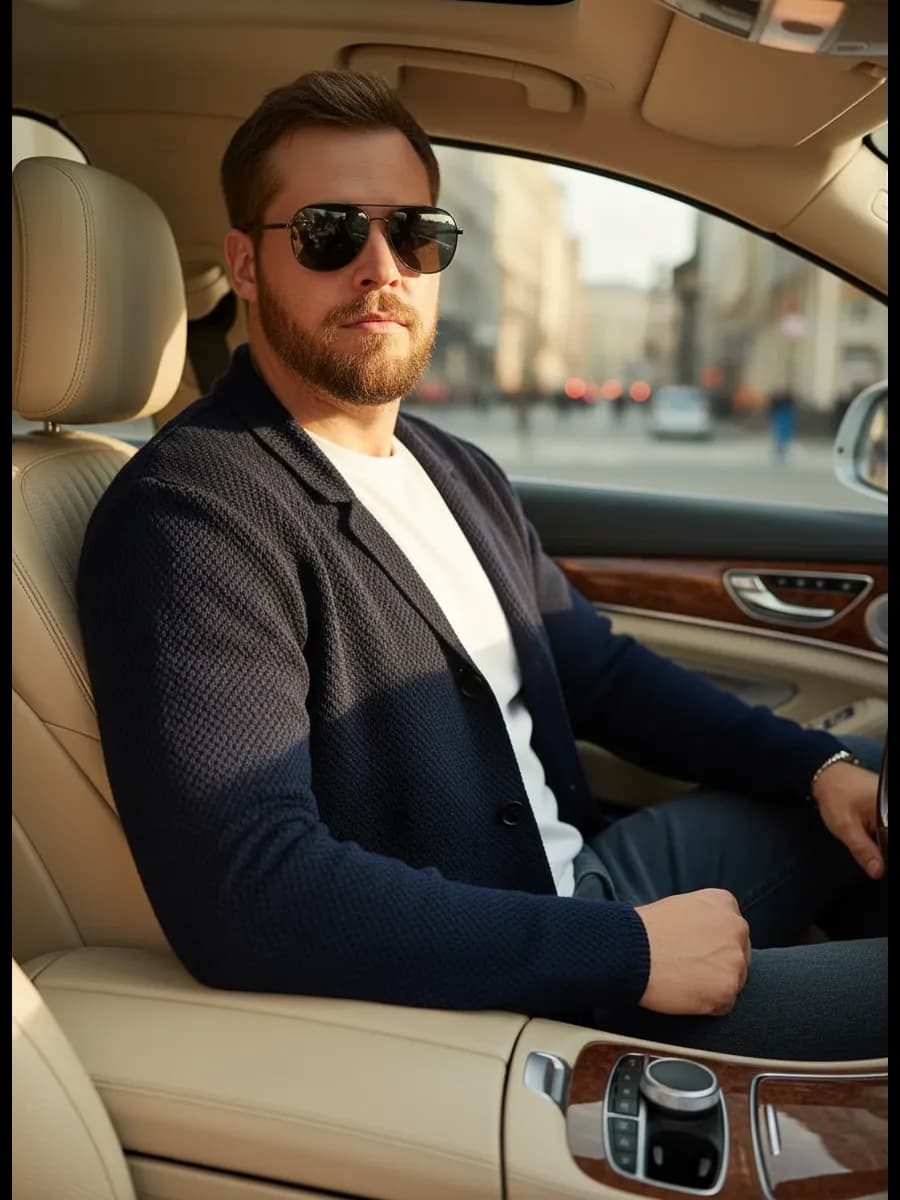 Кардиган пиджачного типа повседневный