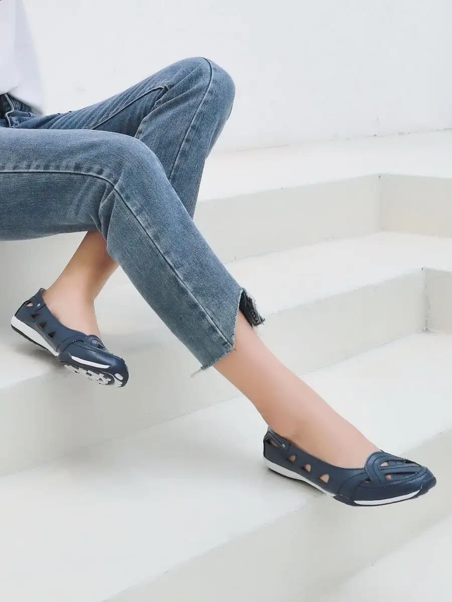 Балетки летние натуральная кожа