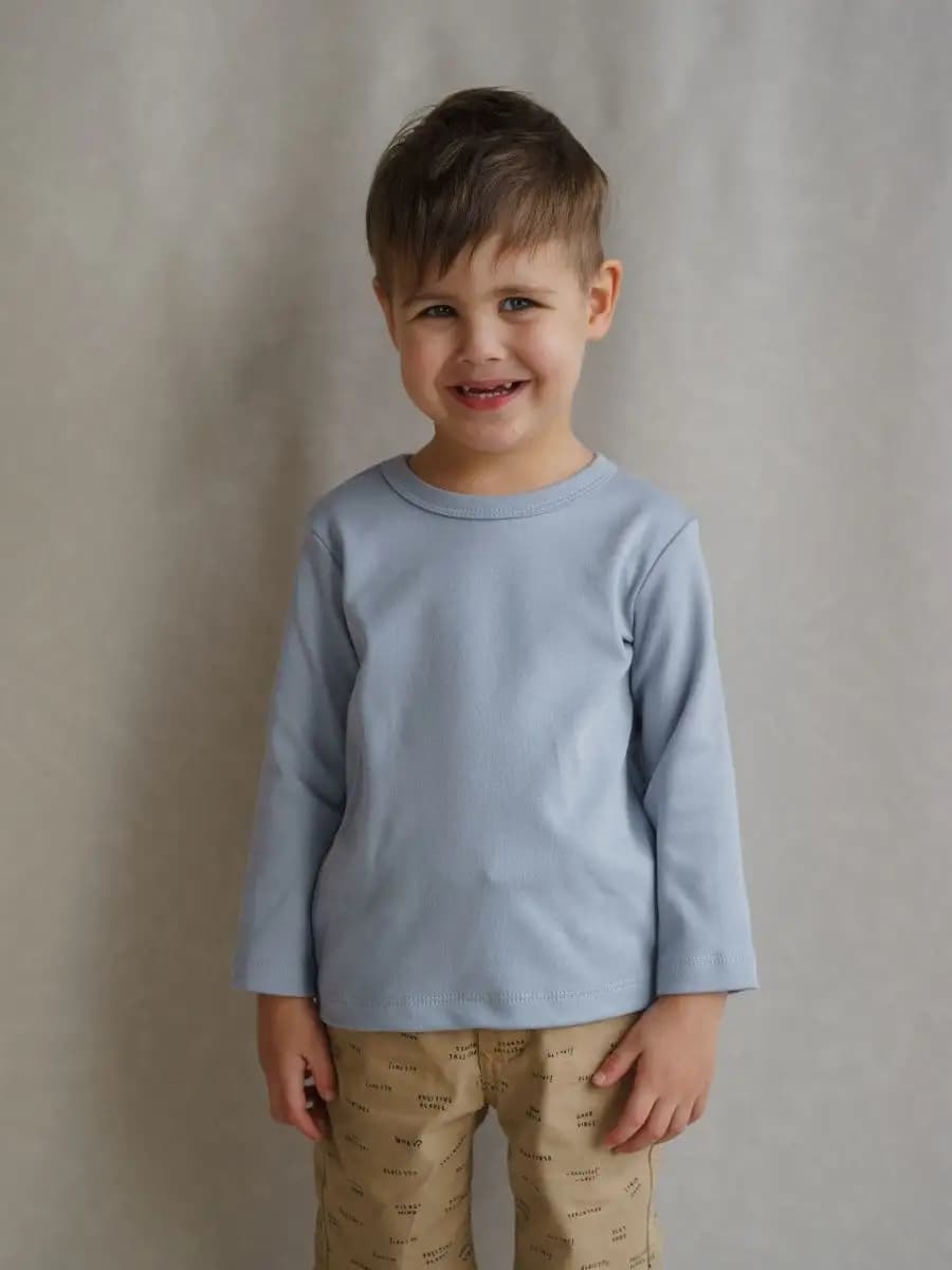 Лонгслив трикотажный базовый