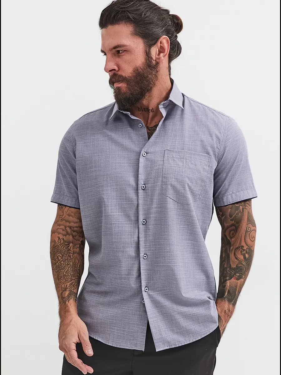 Рубашка мужская летняя с коротким рукавом