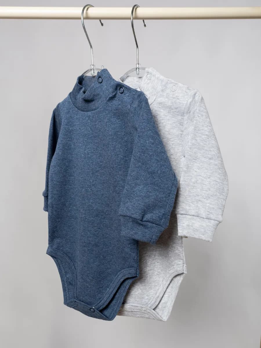 Боди для новорожденных водолазка детская комплект 2 шт
