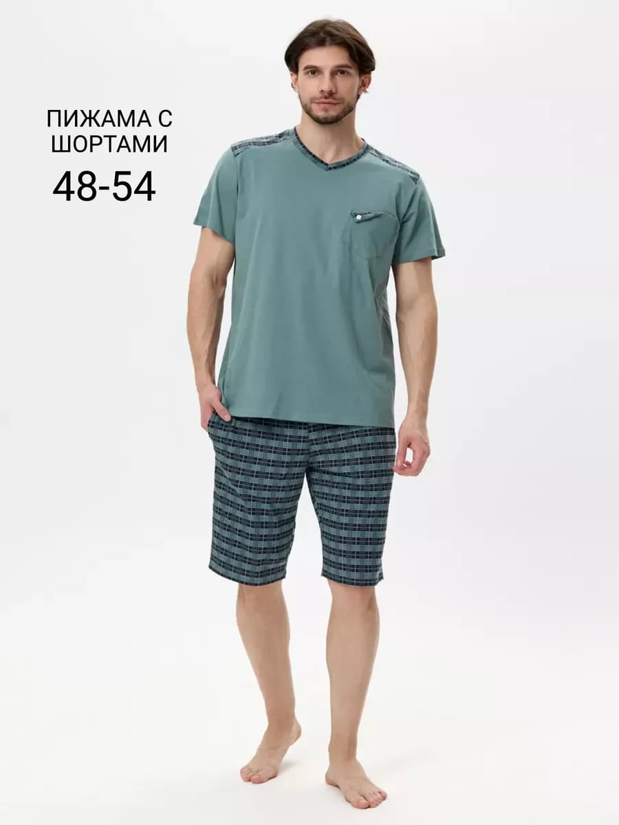 Пижама с шортами домашний костюм летний