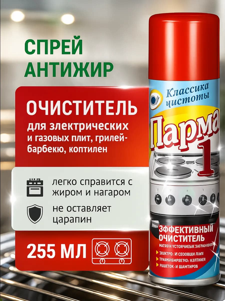Антижир чистящее средство для электрических и газовых плит
