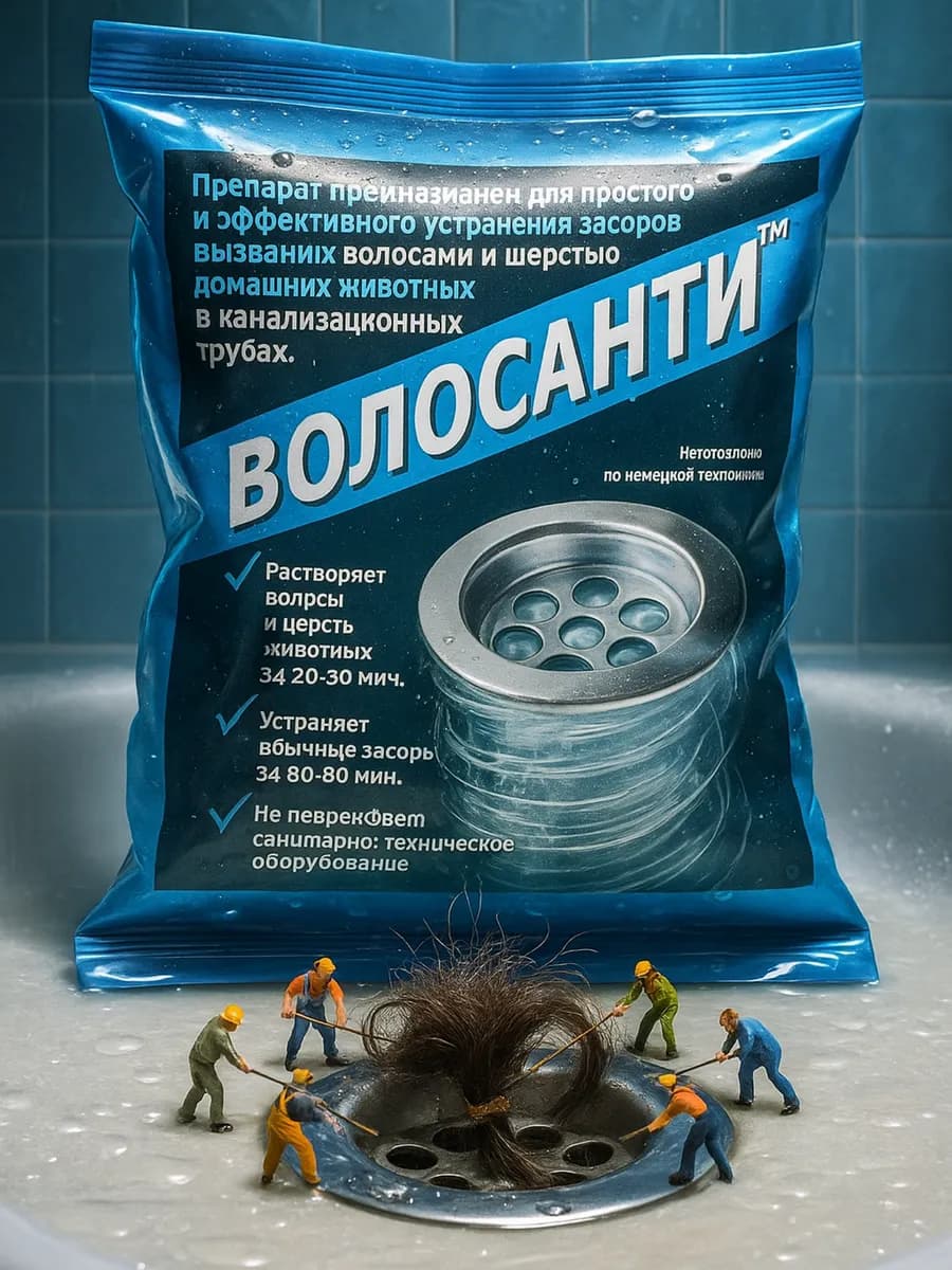 Средство от засоров труб