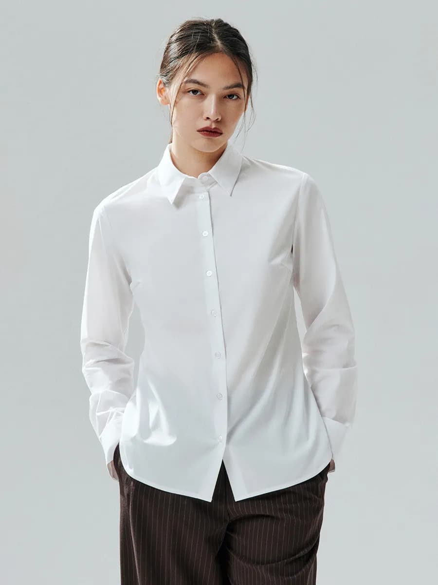 Рубашка Cambridge базовая полуприталенная школьная