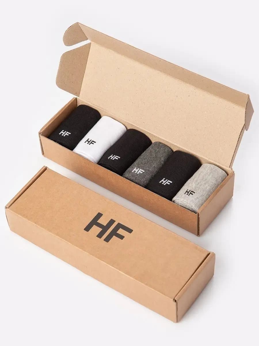 Носки классические в подарочной упаковке набор 6 пар