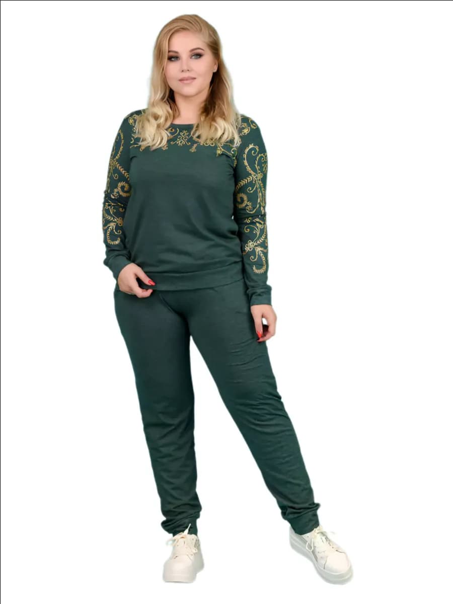 Домашний костюм с брюками большие размеры