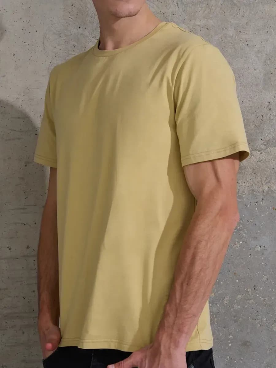 Футболка однотонная песок