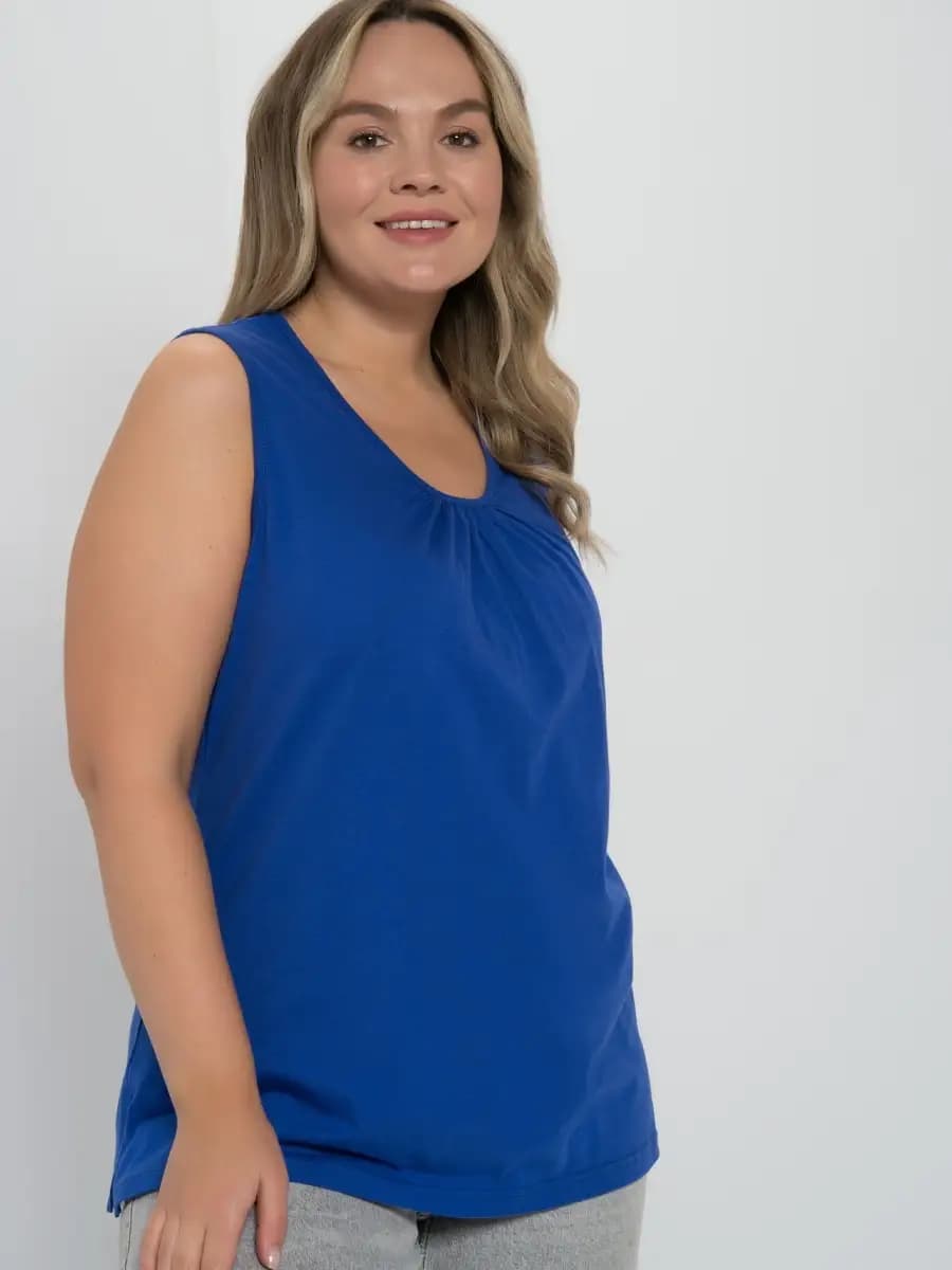 Топ трикотажный большие размеры