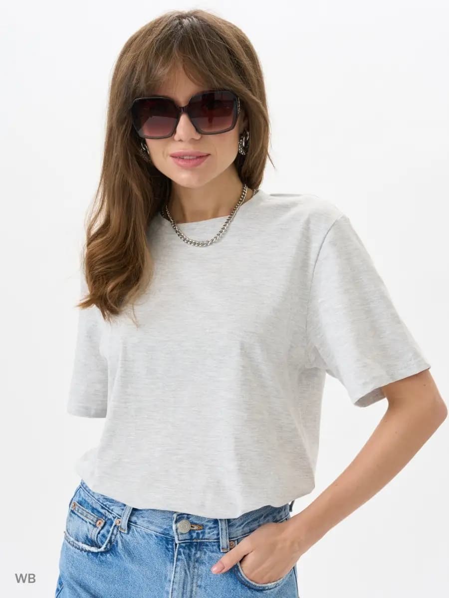 Футболка базовая прямого кроя