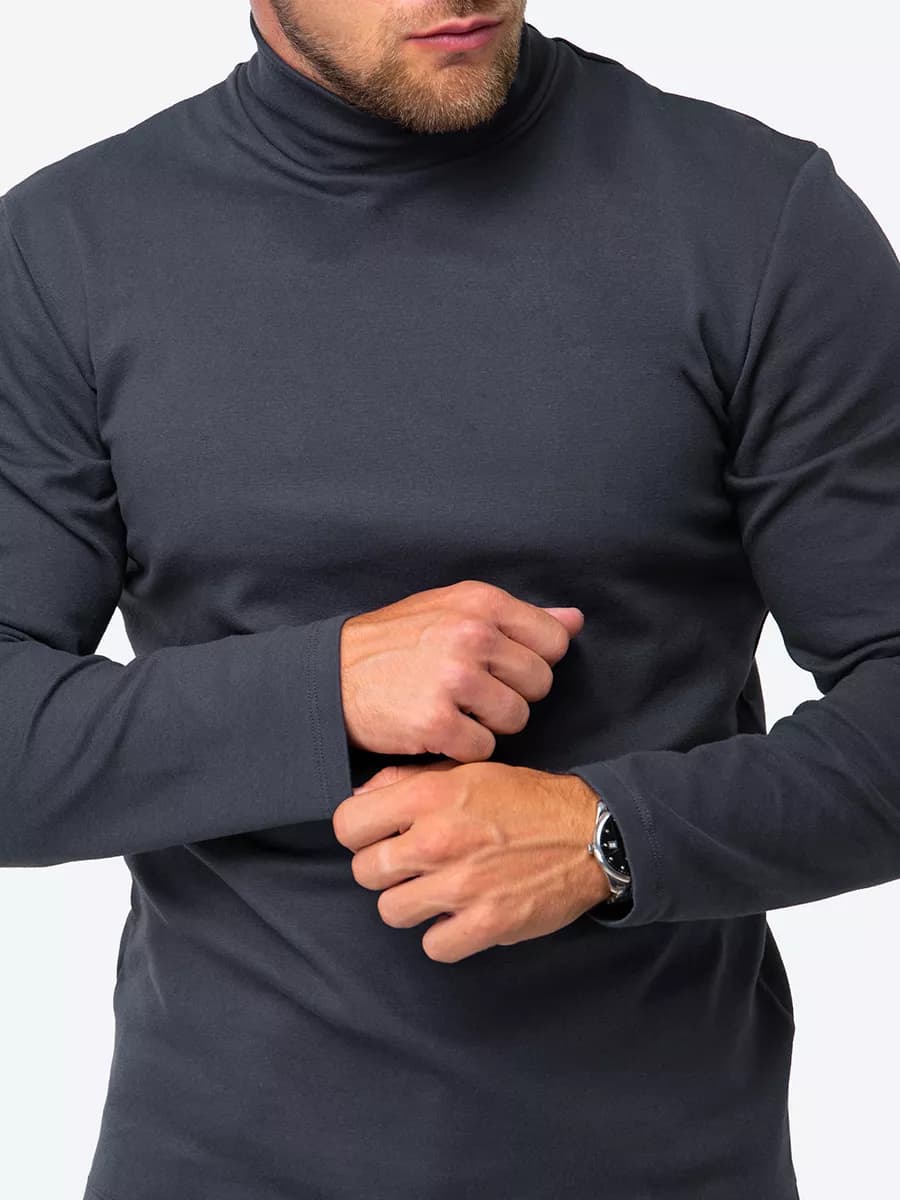 Водолазка с горлом однотонная